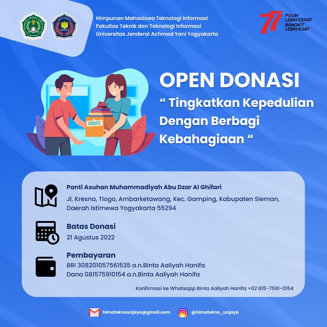 Thumbnail HIMATEKNO OPEN DONASI BAKTI SOSIAL PANTI ASUHAN