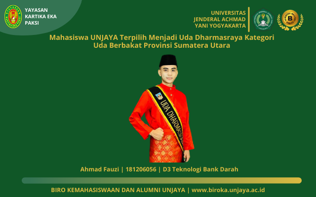 Mahasiswa UNJAYA Terpilih Menjadi Uda Dharmasraya Kategori Uda Berbakat Tingkat Provinsi Sumatera Barat