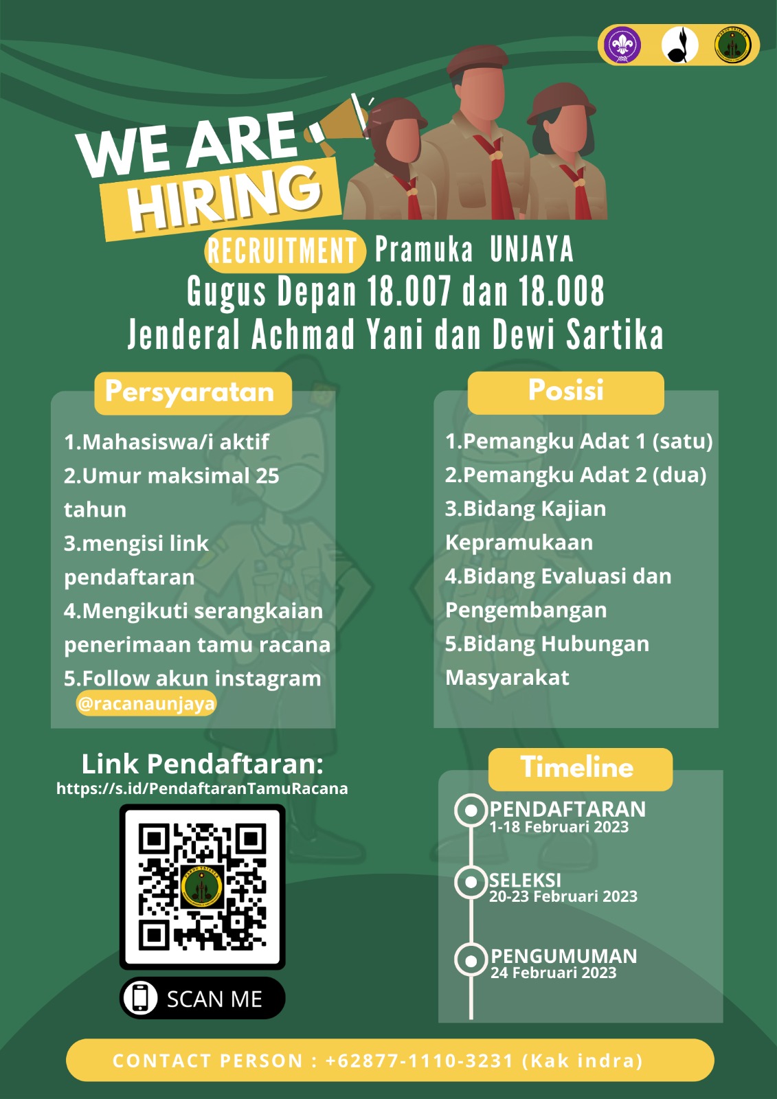 Thumbnail Open Recruitment UKM Pramuka Pandu Trisula UNJAYA